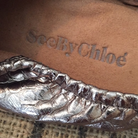 SeeByChloe Molly Travel Ballerina Flats (38.5) - Picture 2 of 6